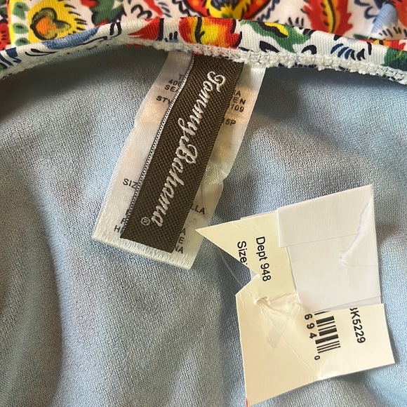 TOMMY BAHAMA Size 10 Floral Print 1-Pc
Halter Neck Swimsuit Ruching $168 NEW - Picture 7 of 16